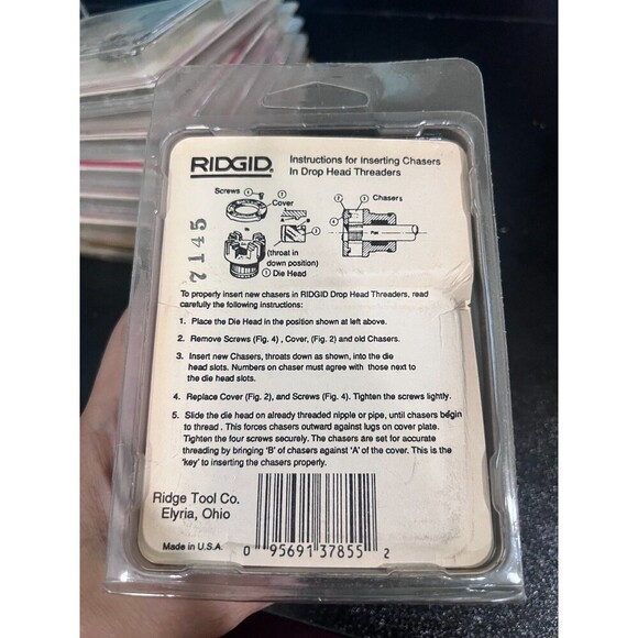 RIDGID 1/8" NPT Alloy Steel Pipe Dies 37855 - Picture 2 of 3